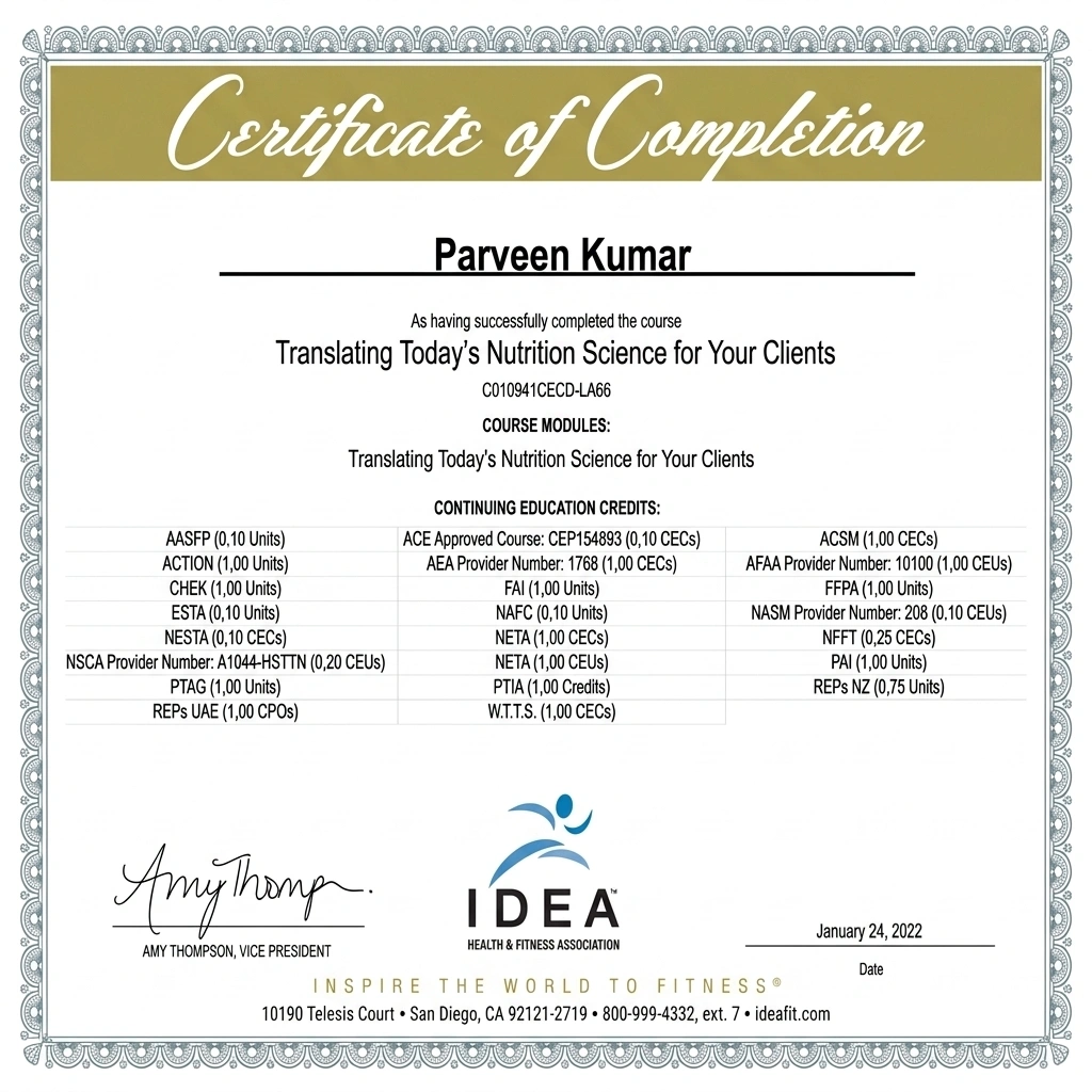 Translating Today's Nutrition Science for Your Clients - IDEA Health & Fitness Association